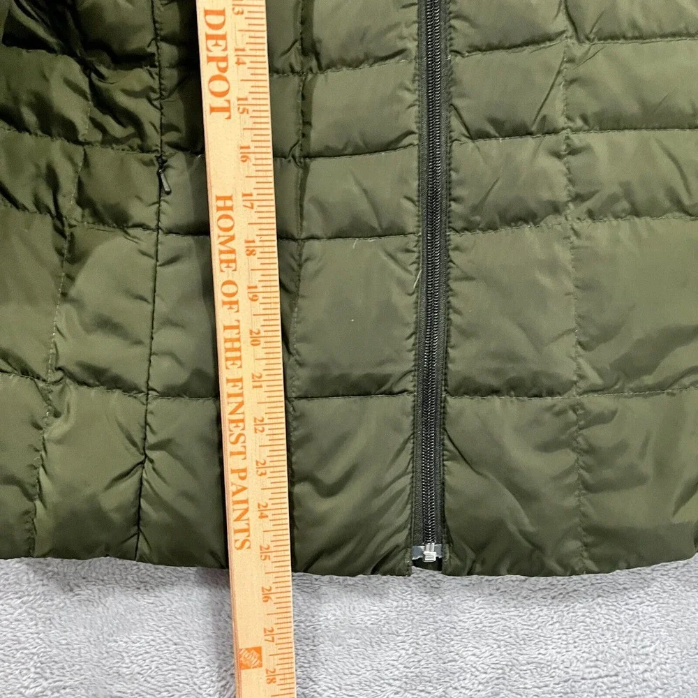 Lands End Goose Down Jacket‎ S 6-8 Coat Reversible Quilted Parka Puffer